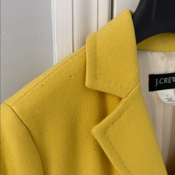 J. Crew Bright Yellow Tailored Wool Blend Blazer - Picture 4 of 4